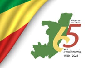 Logo République du Congo - 65e anniversaire de l'indépendance